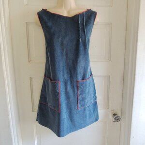 Kara Line Chunky Blue & Red Corduroy Tunic S/M